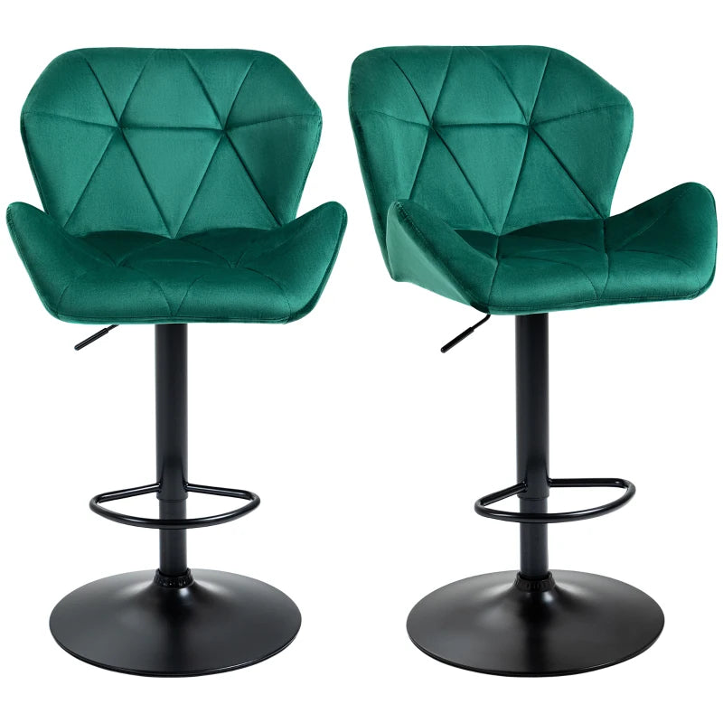 Set Of 2 Luxurious Velvet-Touch Triangle indenting seat