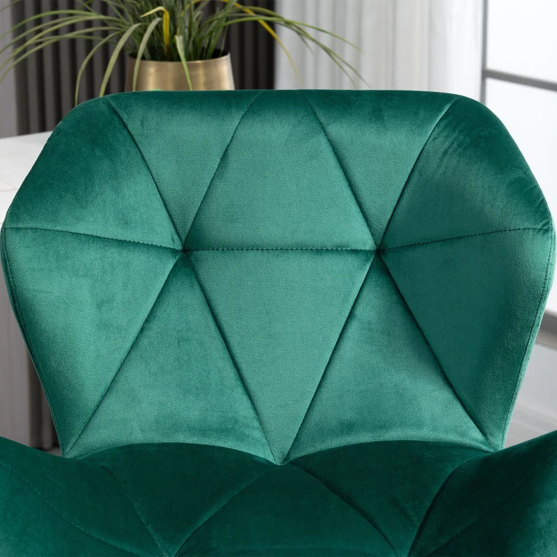 Set Of 2 Luxurious Velvet-Touch Triangle indenting seat