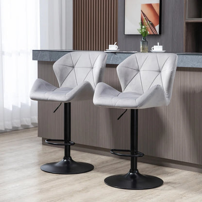 Set Of 2 Luxurious Velvet-Touch Triangle indenting seat