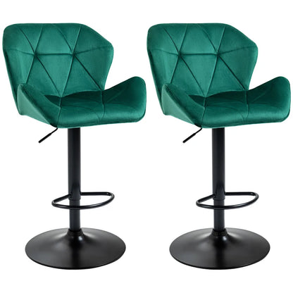 Set Of 2 Luxurious Velvet-Touch Triangle indenting seat