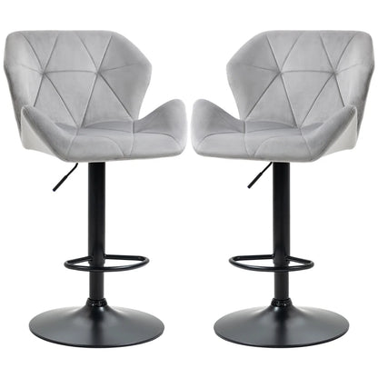 Set Of 2 Luxurious Velvet-Touch Triangle indenting seat