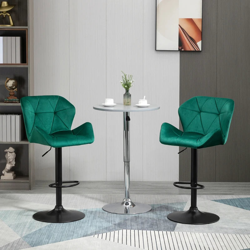 Set Of 2 Luxurious Velvet-Touch Triangle indenting seat