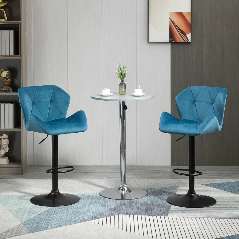 Set Of 2 Luxurious Velvet-Touch Triangle indenting seat